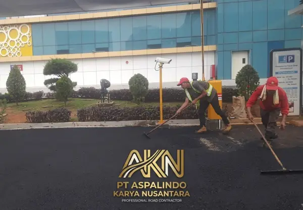jasa aspal jakarta mengerjakan pada parkiran suatu gedung