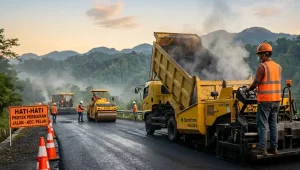 jasa perbaikan aspal Aspalindo mengerjakan proyek program desa