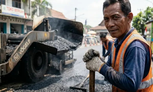jasa pengaspalan serang menggunakan tenaga profesional
