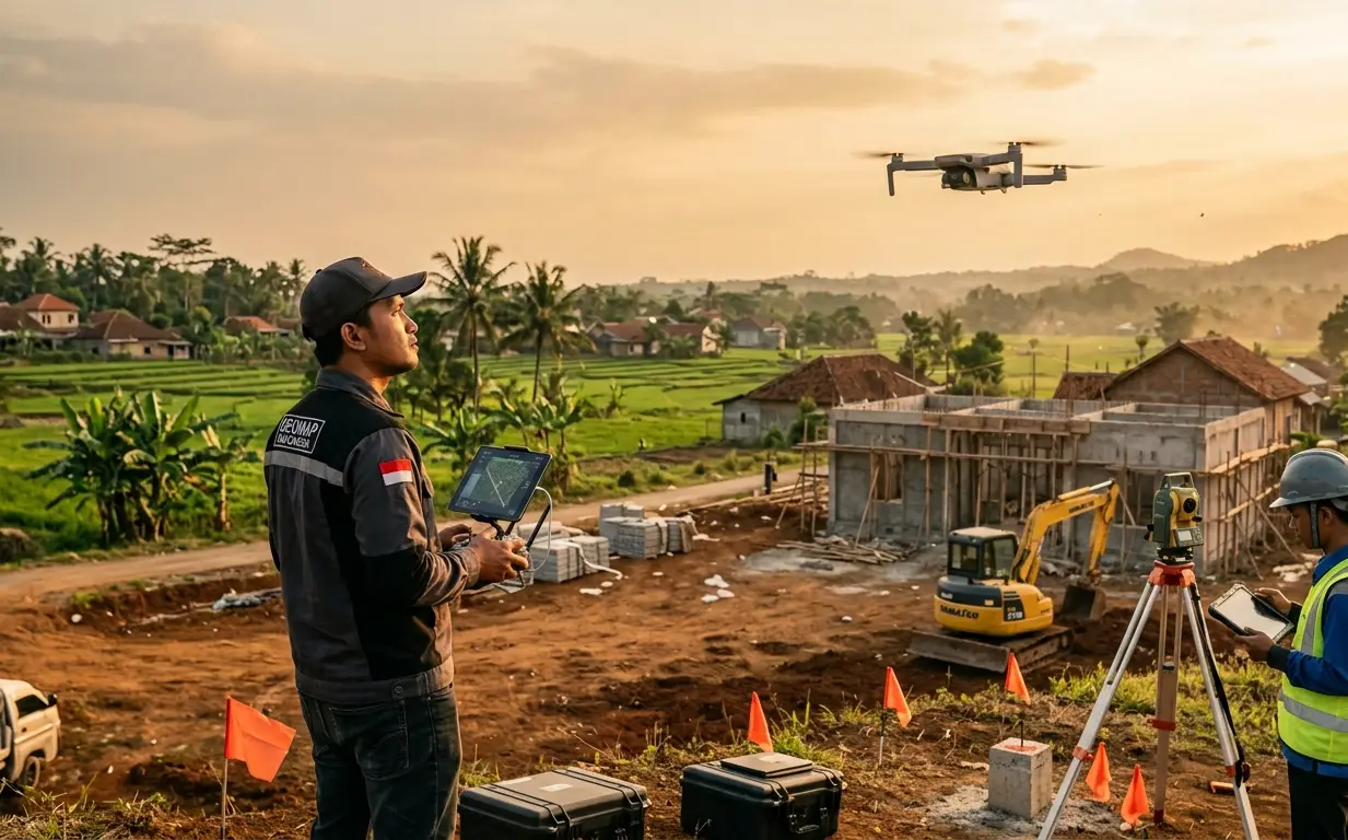 jasa survey topografi majalengka menggunakan drone guna mengukur