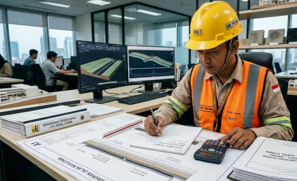 cara menghitung kebutuhan aspal jalan supaya bisa mempersiapkan hal lain