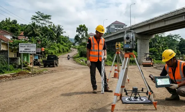 Metode Pengukuran Jalan yang Tepat, Akurat, dan Efisien dengan metode modern