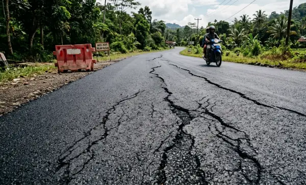 aspal bisa melumer karena sifat nya sensitif